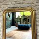 Louis-Philippe mirror gilded with gold leaf, 110.5cm/86cm trumeau
