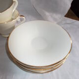 Coffee service or tea in faience Salins France