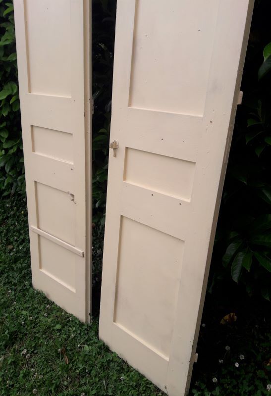 Pair of doors of antique closet