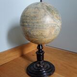 Lebegue 19th century Napoleon III world map globe