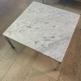 Marble and chrome coffee table