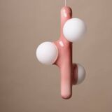 Prickly pear suspension - émail vieux rose