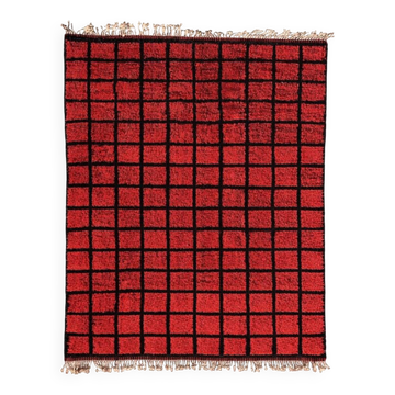 Tapis berbere marocain moderne en laine