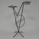 Fifties side table with newspaper rack and COGEBI ORNAMIN parts