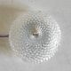 Ceiling light or wall sconce in moulded glass with diamond point - mid 20th century.