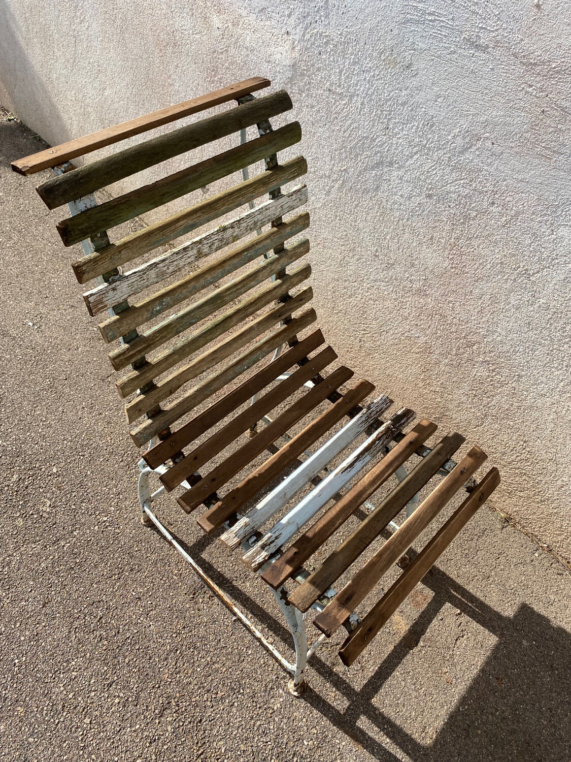 Slatted garden chair