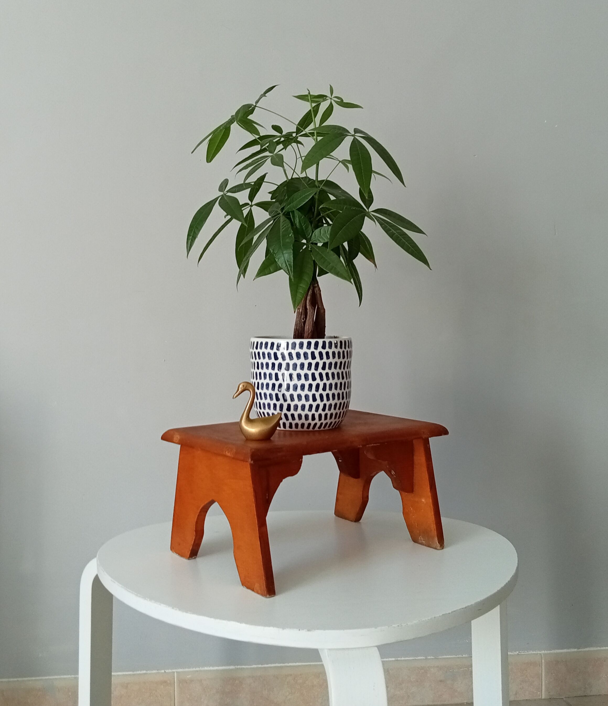 Vintage folk art stool