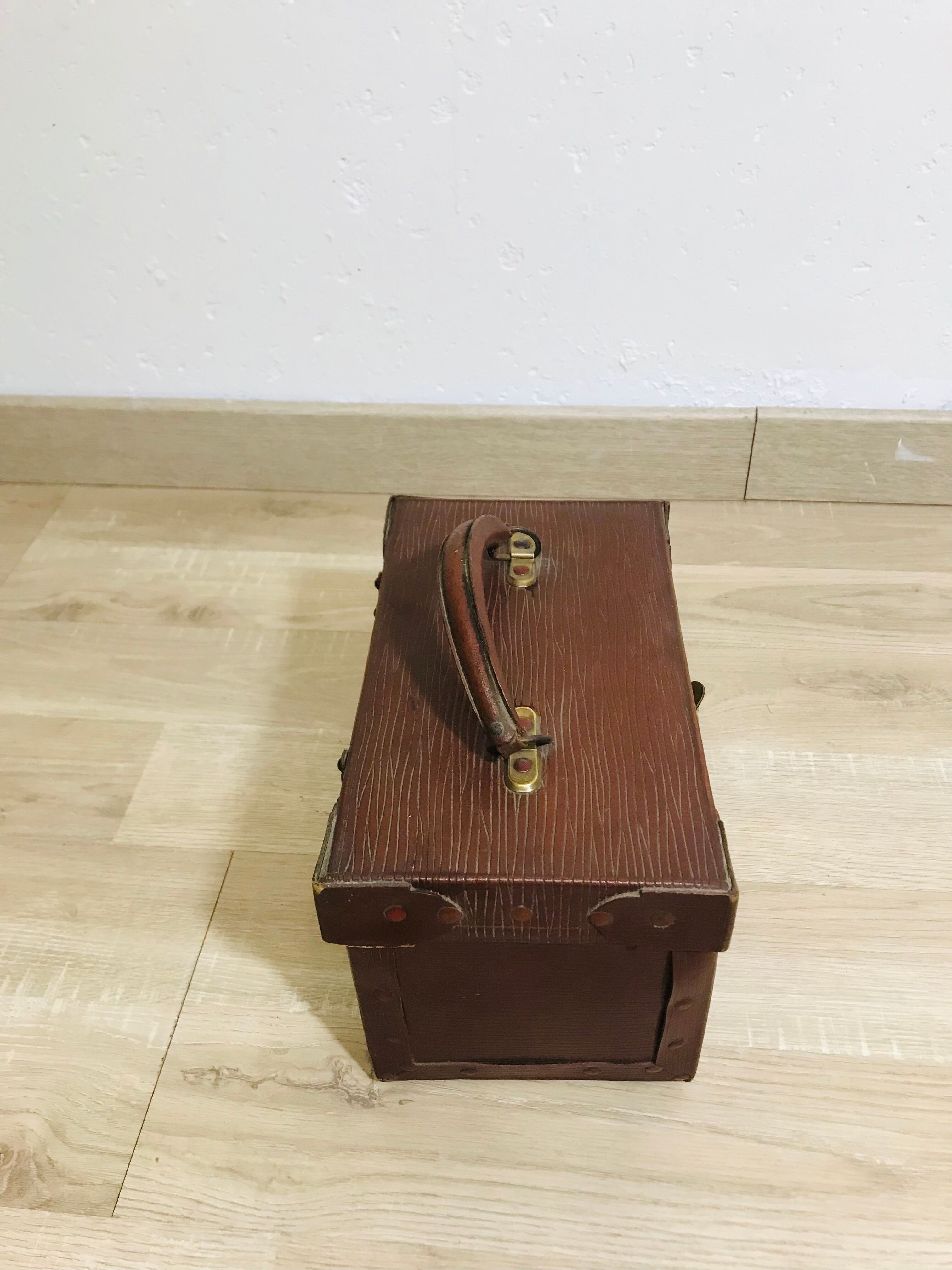 Small boiled cardboard box