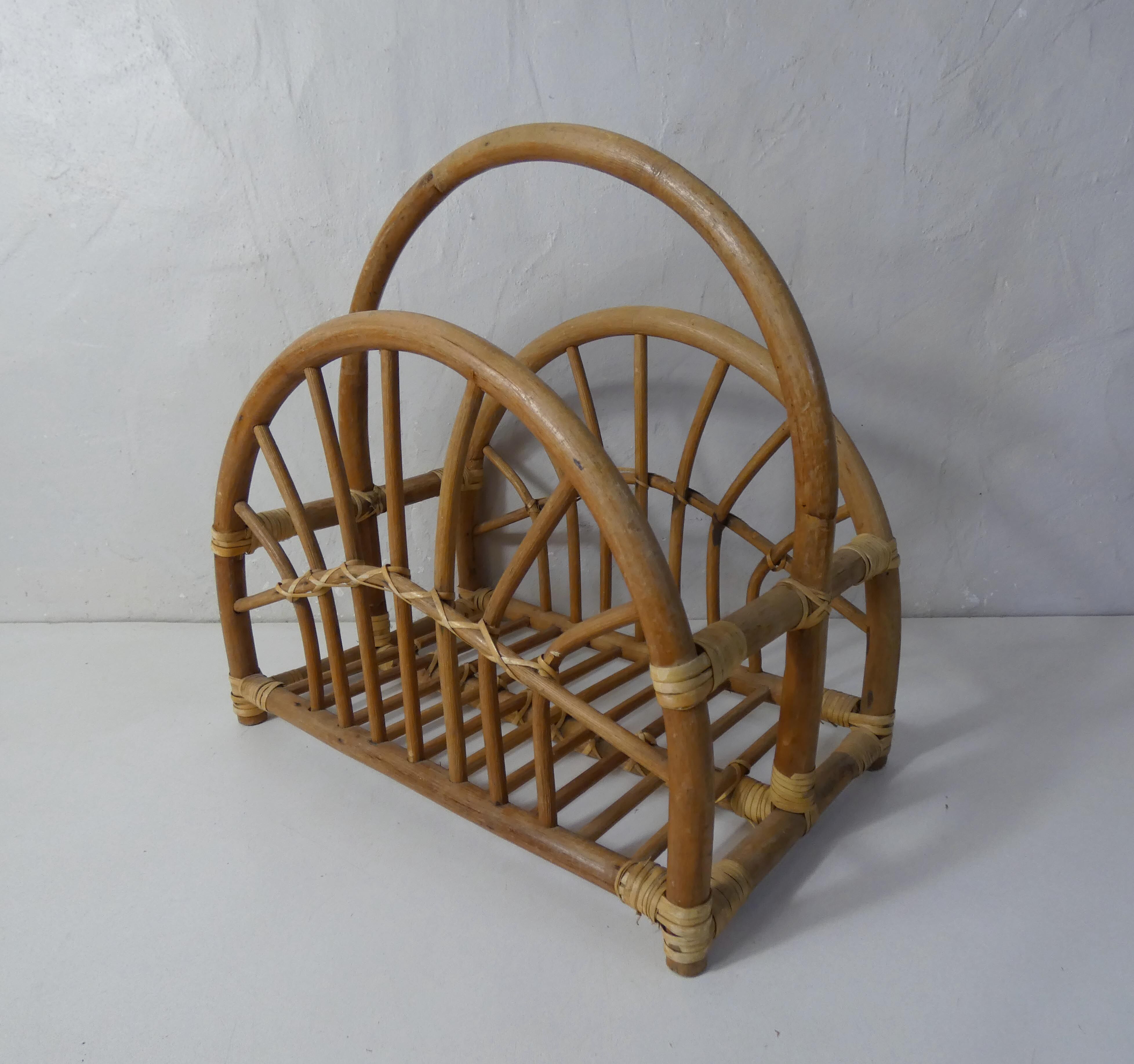 Rattan magazine door