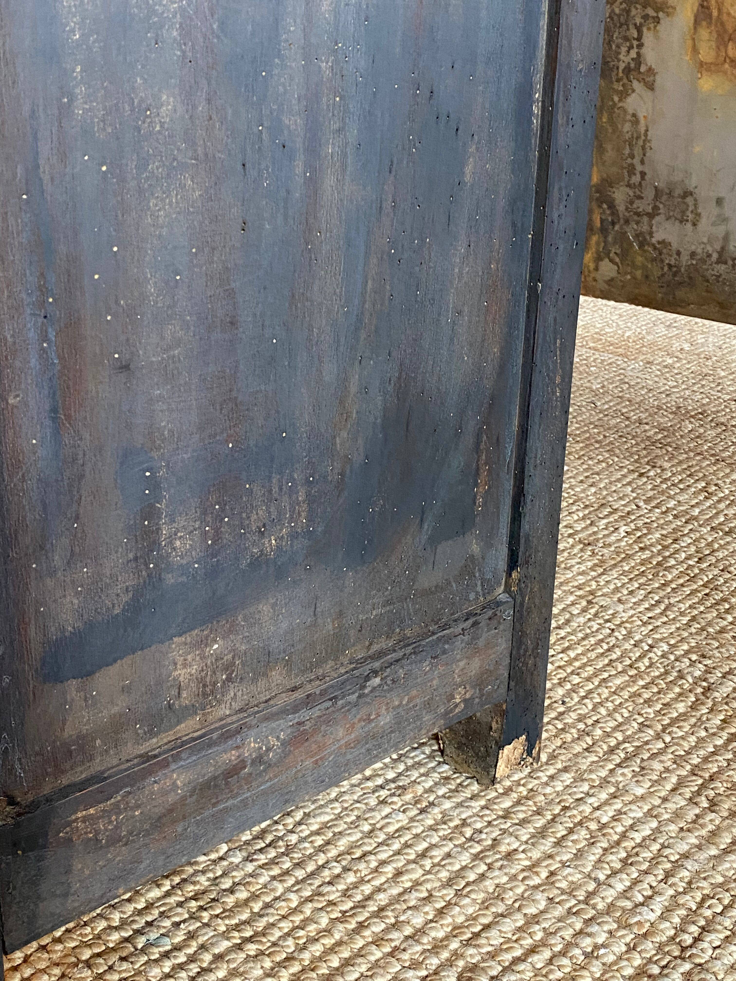 Parisian buffet in its blackened patina