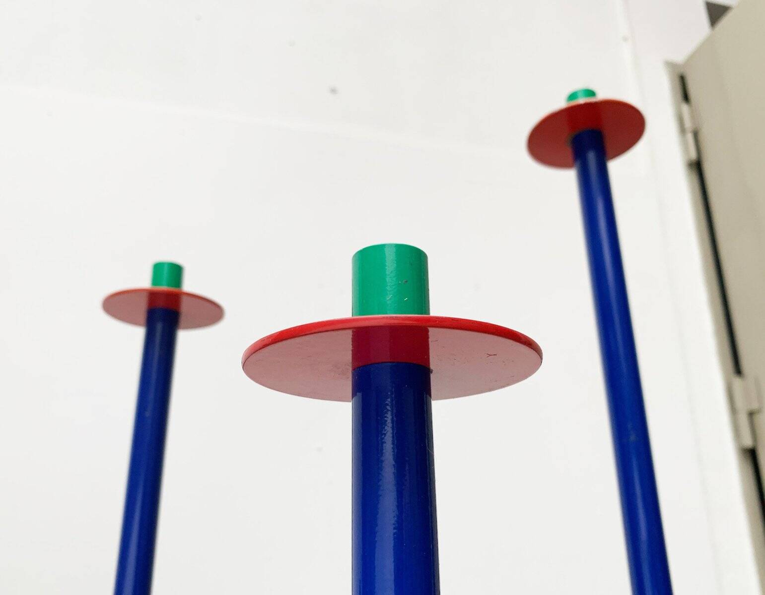 Postmodern German candlesticks by SKS, West Germany, set of 3.