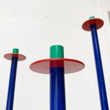 Postmodern German candlesticks by SKS, West Germany, set of 3.