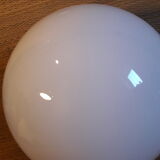 Globe 20cm en verre blanc pour lampe suspension