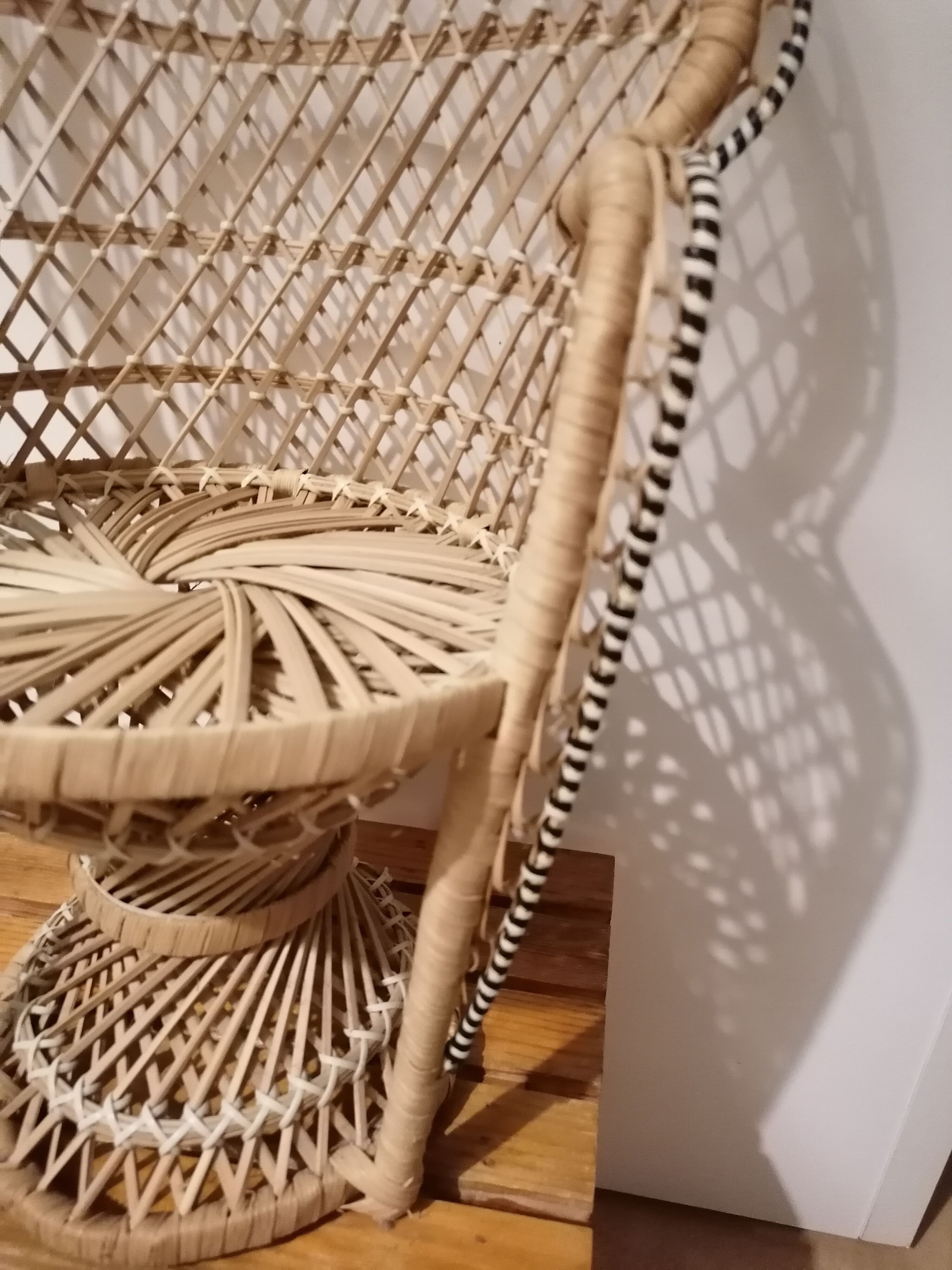 Mini armchair Emmanuelle in rattan