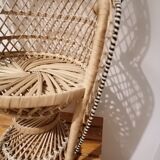Fauteuil Emmanuelle en rotin