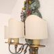 XL Large 2 Light polychrome vintage Ciani Firenze wall lamp, Italy 1970s
