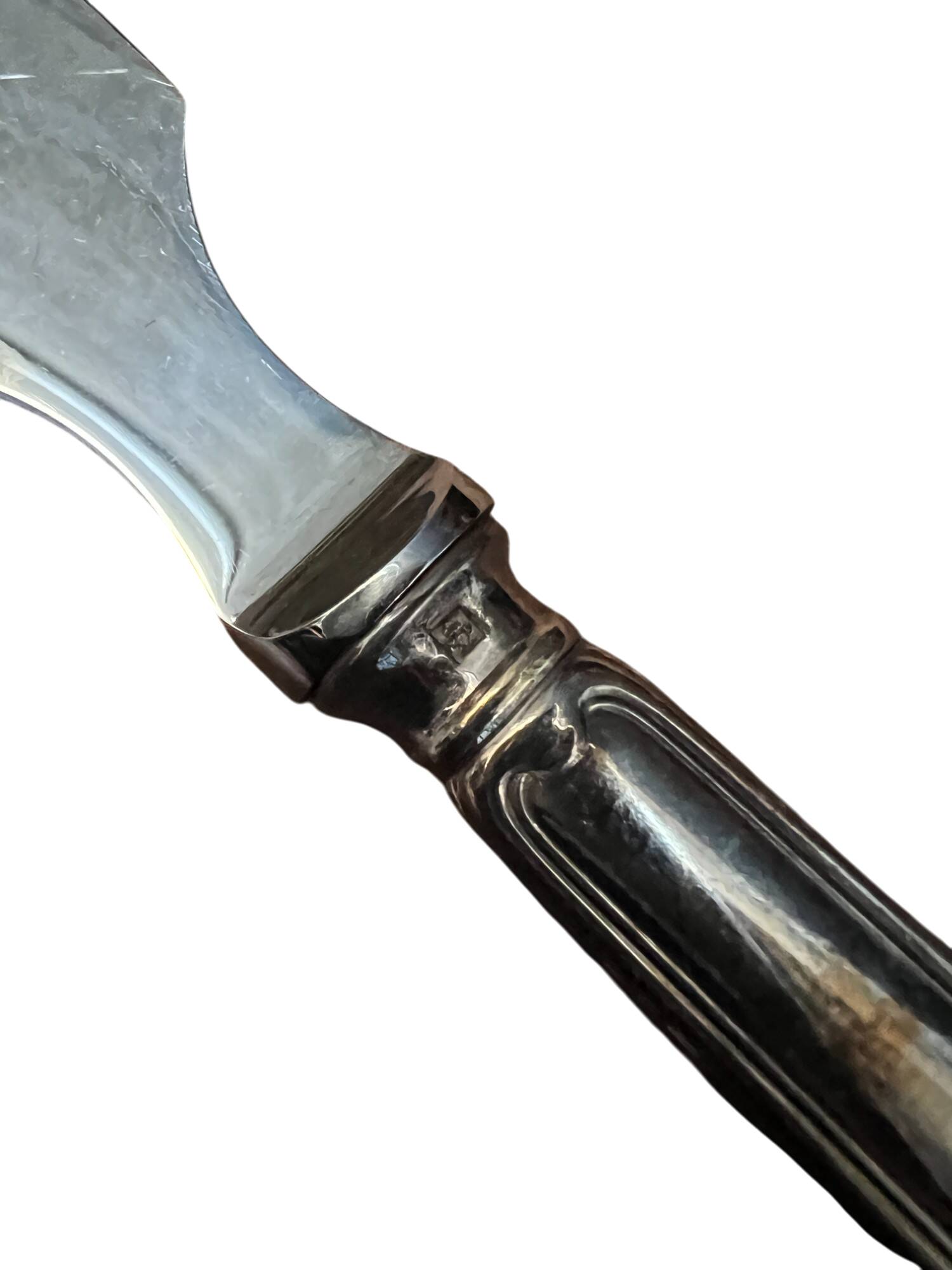 Silver metal cutlery set