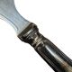 Silver metal cutlery set