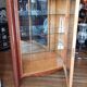 Antique illuminated Art Deco display cabinet