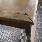 Louis XVI style oak desk