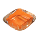 1970s paved ashtray transparent glass