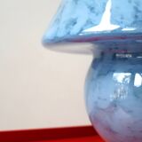 Lampe champignon verre bleu 70 80