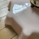 Vintage opaline pink glass lampshade from Czechoslovakia 250912