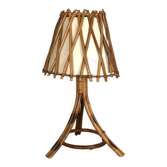 Louis sognot rattan table lamp