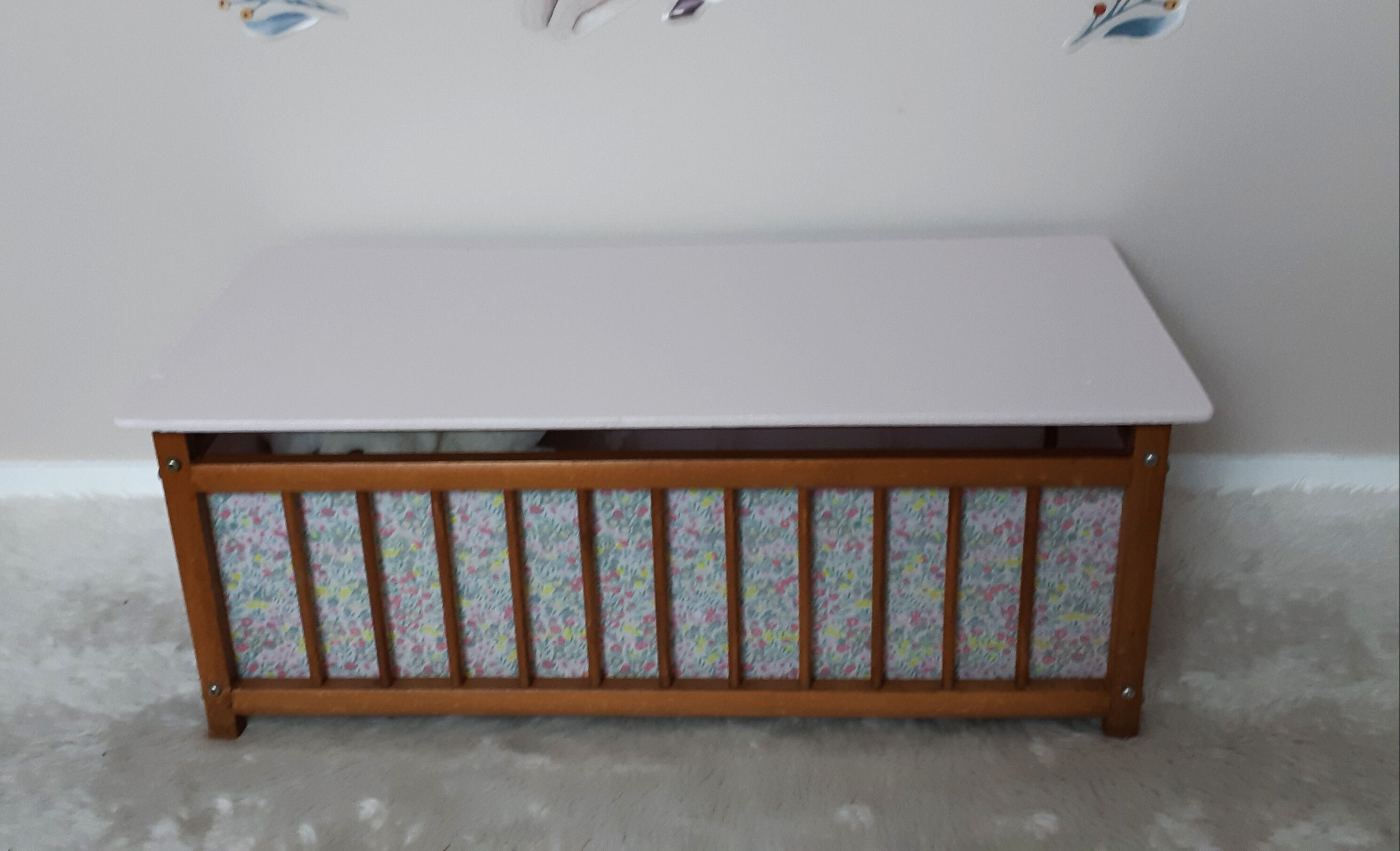 Wooden toy bench chest