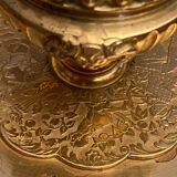Inkwell nineteenth in gilded bronze Louis XIII style