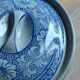 Oval Vintage Terrine in Blue and White Porcelain, Casserole with Lid