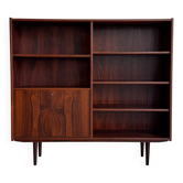 Vintage bookcase rosewood with flapdoor
