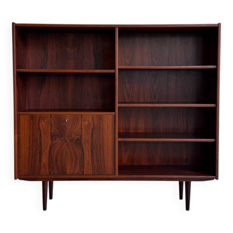 Vintage bookcase rosewood with flapdoor
