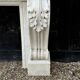 Charles x style fireplace in carrara marble, circa 1880