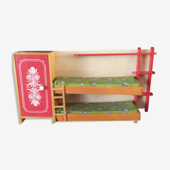 Vintage bunk bed for Barbie dolls