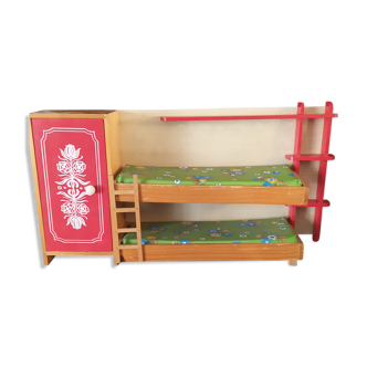 Vintage bunk bed for Barbie dolls