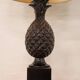 Vintage Brown Ceramic Pineapple Desk Lamp, 1970s