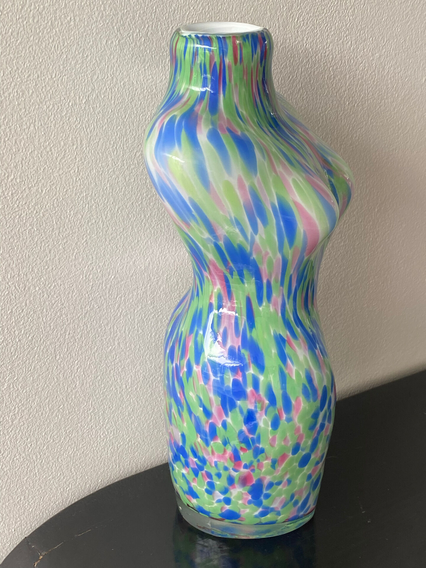 Large Murano Vase Woman Bust Vintage