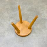 Vintage wooden tripod stool