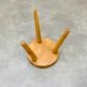 Tabouret tripode bois vintage