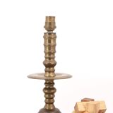 Golden brass column lamp, 1960s