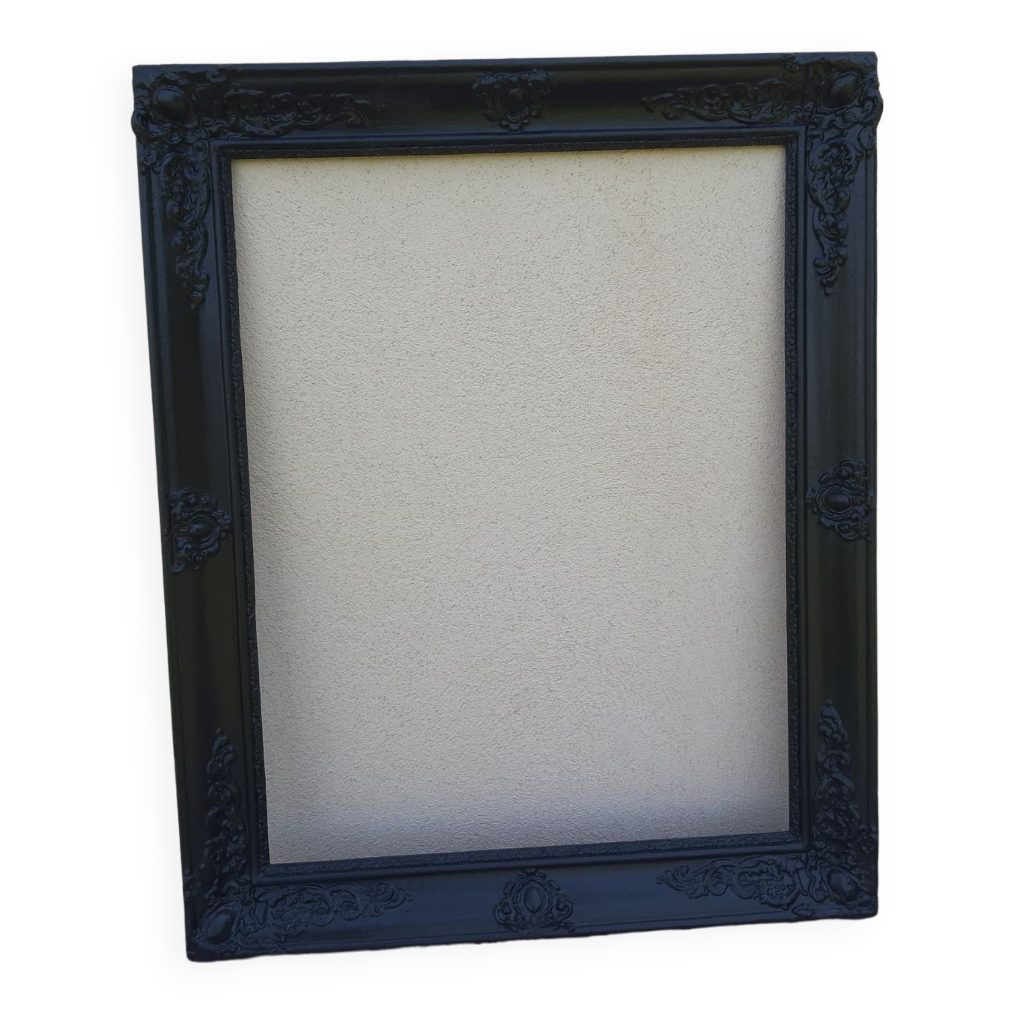 Black carved old frame