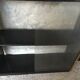 Set of black and gold metal string shelves with glass box - vintage 1960