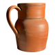 Large orange stoneware jug Grès Bonneval Made in France underneath H18