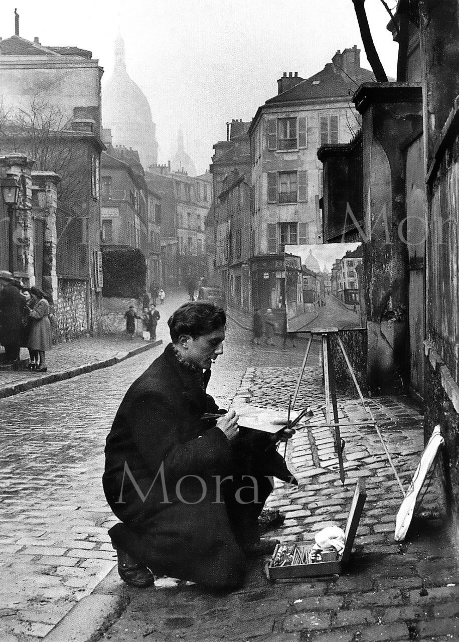 Photographie, "le peintre de montmartre", paris, 1932