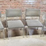 Set of four vintage armchair chairs