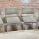 Lot de  quatre chaises fauteuil vintage