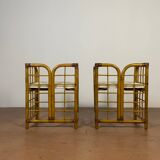Rattan armchairs