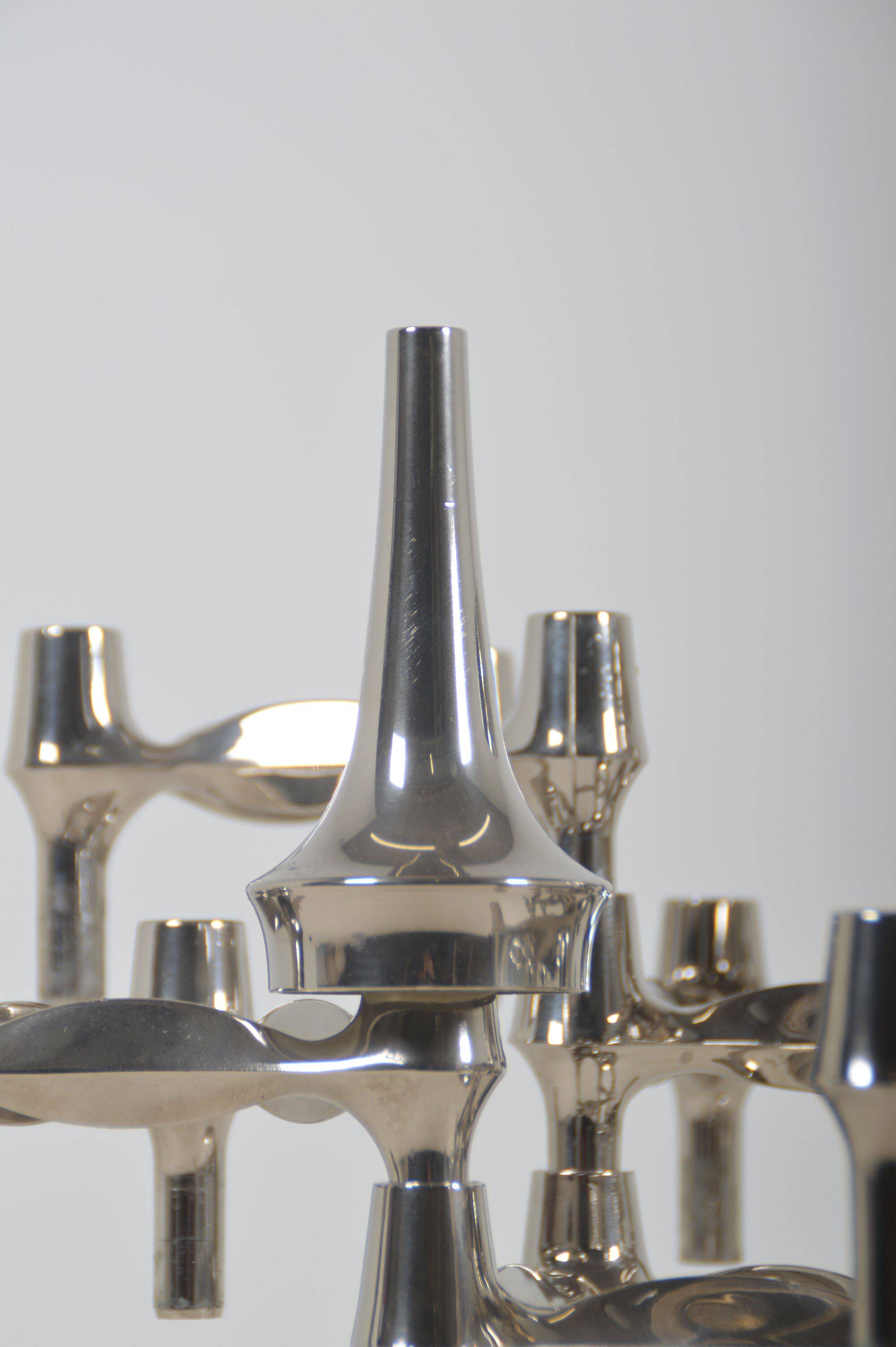Set of footed candlesticks designed by Hans Nagel for BMF, 1974
