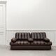 Canapé vintage DS 85 en cuir marron par De Sede 1980